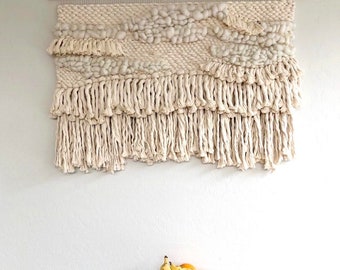 Woven wall hanging - XL statement weaving || Made to order
