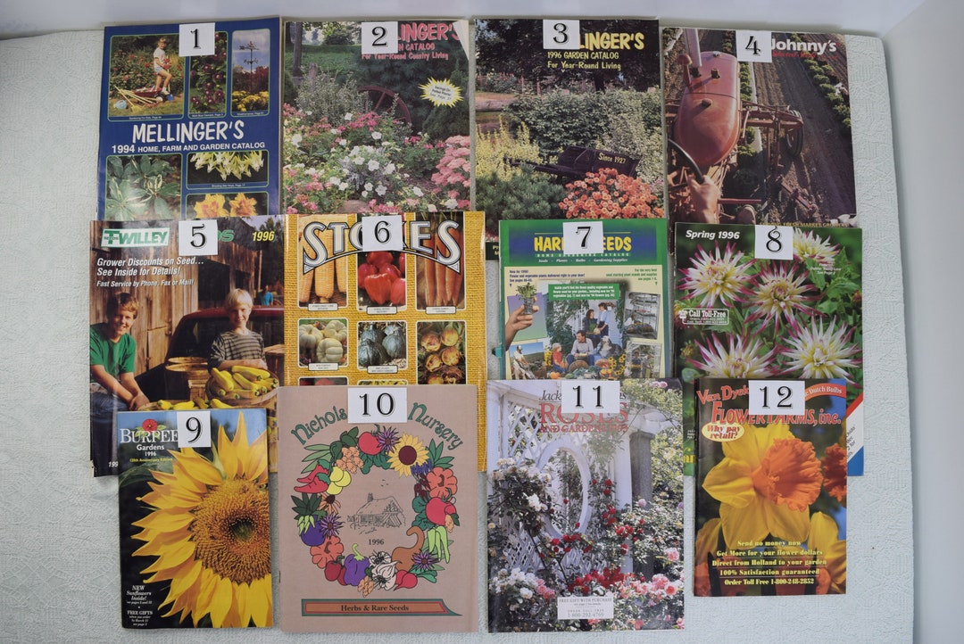 Vintage Seed Catalogs Seed Plant Flowers Mellingers Johnnys Twilley