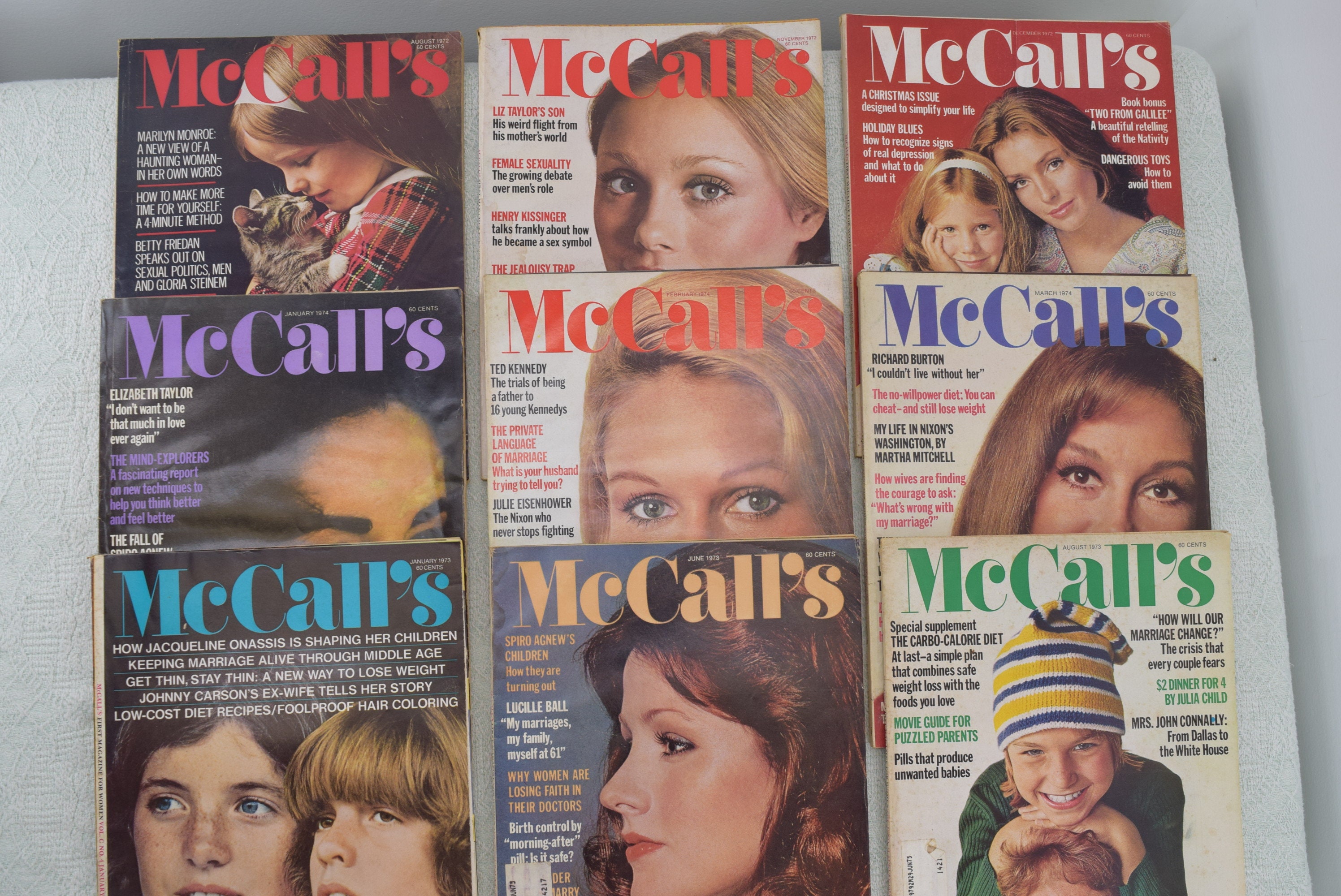 McCall's Magazines 1972 1973 1974 Vintage group lot of 9 Etsy