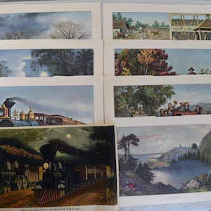 1969 Currier and Ives prints from Travelers calendar