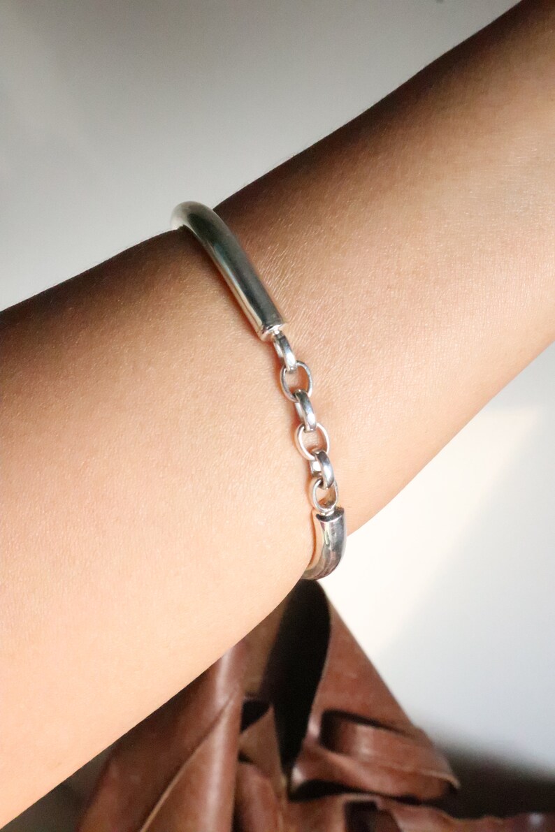 Fashionable Blue Pearl Silver Bracelet