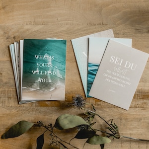 Set mit 20 Postkarten SelbstliebeKollektion Karten mit Sprüchen zum Thema Selbstliebe, Achtsamkeit, Motivation // HEJ.CREATION Bild 8