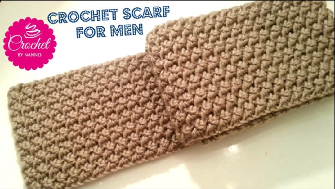 Crochet Scarf Printable Pattern Stylish &amp; Easy How to Tutorial Boho ...