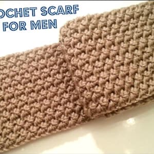 Crochet Scarf Printable Pattern Stylish & Easy How to Tutorial Boho Pattern PDF Diy