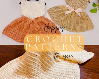 Crochet Dress & Blanket Patterns: Baby to 12 Years (PDF Download)