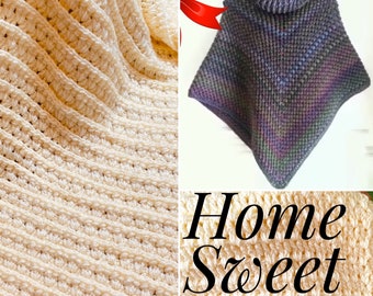 Crochet Poncho & Blanket Patterns Bundle (Digital Download)