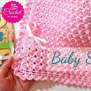 Crochet patterns blankets blanket Throw Easy Crochet Blanket Pattern, Throw Blanket with All Baby Sizes Printable Instant Download
