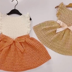 Quick and Easy Crochet Dress Pattern For All Seasons Crochet Pattern Baby Dress with Baby Dress Girl 2 Years Size Instant Download Now