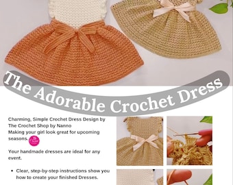 Crochet Birthday Dress Pattern: Baby & Girl Sizes (PDF Pattern)