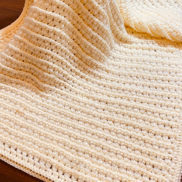 Quick and Easy Crochet Blanket Pattern Baby Blanket Crochet Pattern Crochet Throw Nursery Bedding for All Sizes Instant Download Now