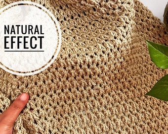 Natural Effect Crochet Blanket Throw Pattern (Instant Download)