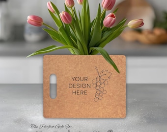 à découper écologique personnalisable | Fibre de bois | Gravure gratuite