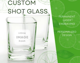 Verre à liqueur gravé au laser | Cadeau en verre personnalisé
