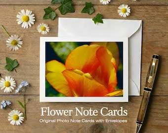 Floral Photo Note Cards: Set of 6 Blank Greetings Cards