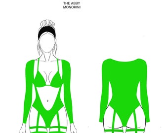 The Abby Monokini- 3 coverage options