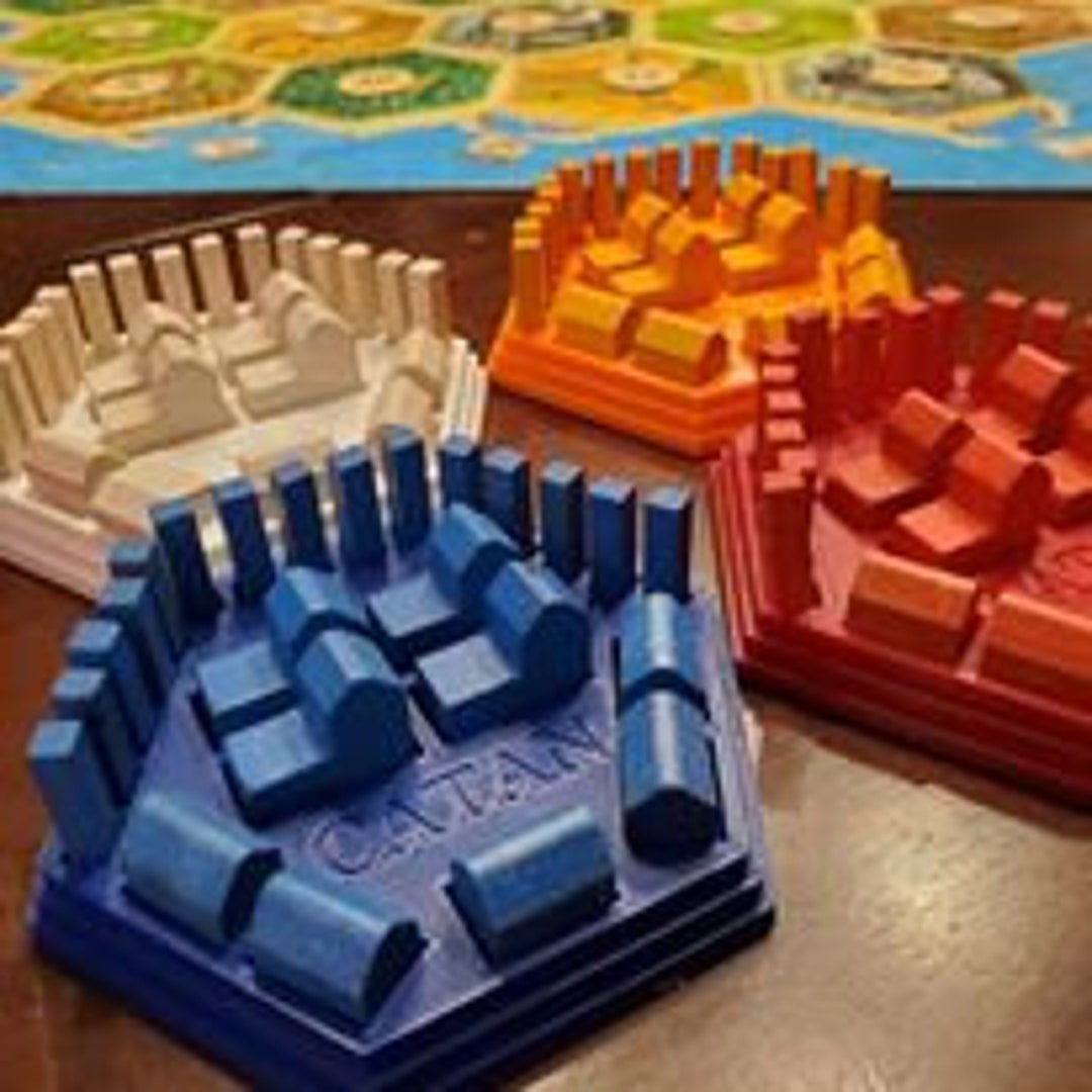 Settlers Board Game Piece Holders 3D Printed Pick Your Etsy