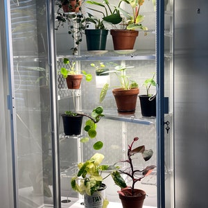 Milsbo Tall 7-Piece Shelf Set 3/8 Clear Acrylic Ikea Greenhouse image 3