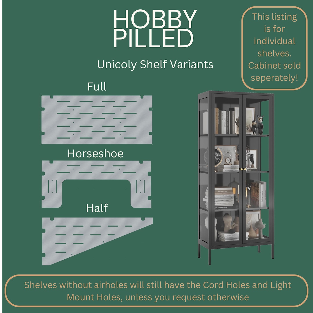 Unicoly Acrylic Shelves - Shelves for Amazon's Unicoly Glass