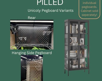 Pegboards for Unicoly cabinet!  Ikea greenhouse alternative | Cabinet not included