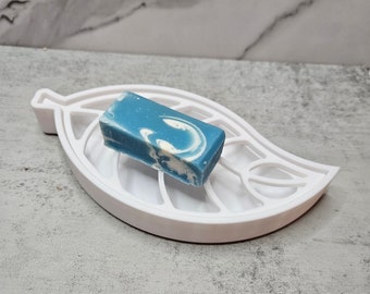 Leaf Soap Dish, Countertop Soap Dish, Sink Soap Dish, Kitchen Soap Holder, Bathroom Accessories, 3D Printed Soap Dish