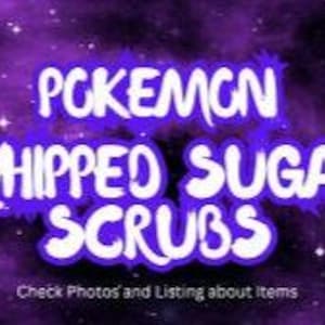 Anime Inspired Whipped Sugar Scrubs, Video Game Inspired, Body Scrub, Foaming Whip Soap, Whipped Scrub Soap, Sugar Whipped Soap, Exfoliating
