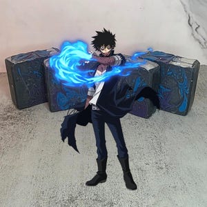 Jabón artesanal Blue Hell Bar, jabón inspirado en anime, jabón inspirado en manga, jabón artesanal, jabón vegano, jabón procesado en frío