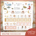 Montessori routine for children morning and evening - personalized routine with first name, vignettes of your choice - autonomy and child motivation product logo