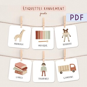 etichette per la conservazione dei giocattoli digitali - cestino trofast - Montessori - organizzazione della stanza dei bambini - categorie di ordinamento