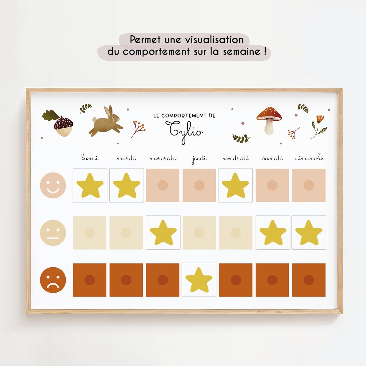 Pot De Récompense En Bois – Système De Motivation Positive, Cœur Coloré, Tableau De Comportement, Gestion De Classe, école, Maison