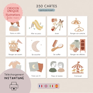 350 Cartes Semainier Montessori imprimables |  Planning, Autonomie, Pack Planner Enfant, Organisation Famille, Calendrier, PDF,  Multilingue