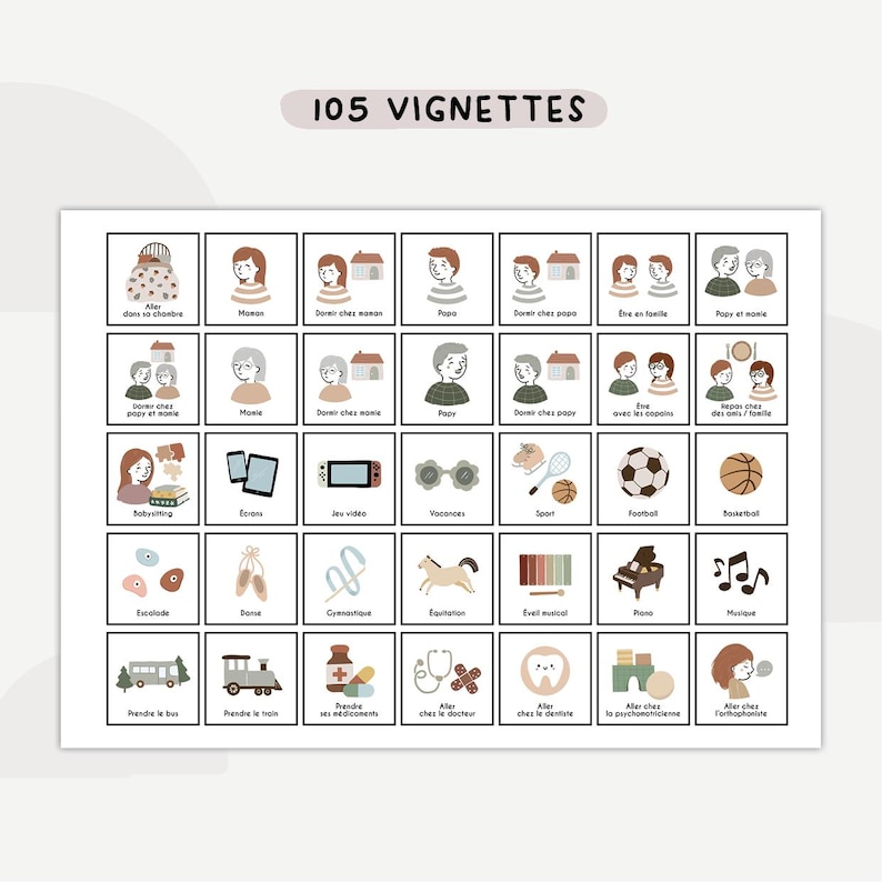 105 Tarjetas de Rutina Montessori Imprimibles | Agenda Visual Infantil ...