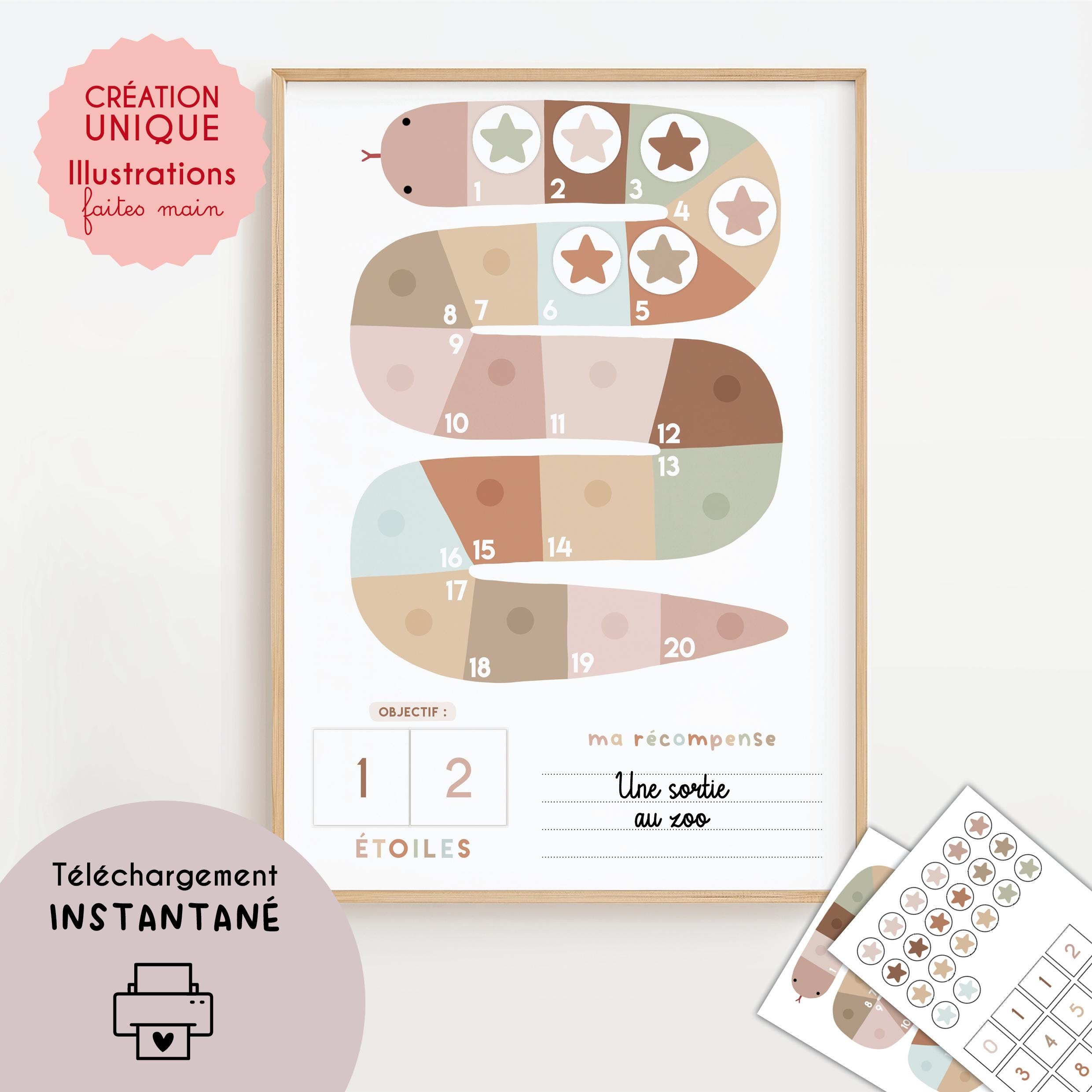 Tableau De Récompense Enfant – Thème Dinosaure – 10 Tableaux A4 + 208 Autocollants étoiles – Routine, Devoirs, Maison – Dès 3 Ans – Aimanté, éducatif