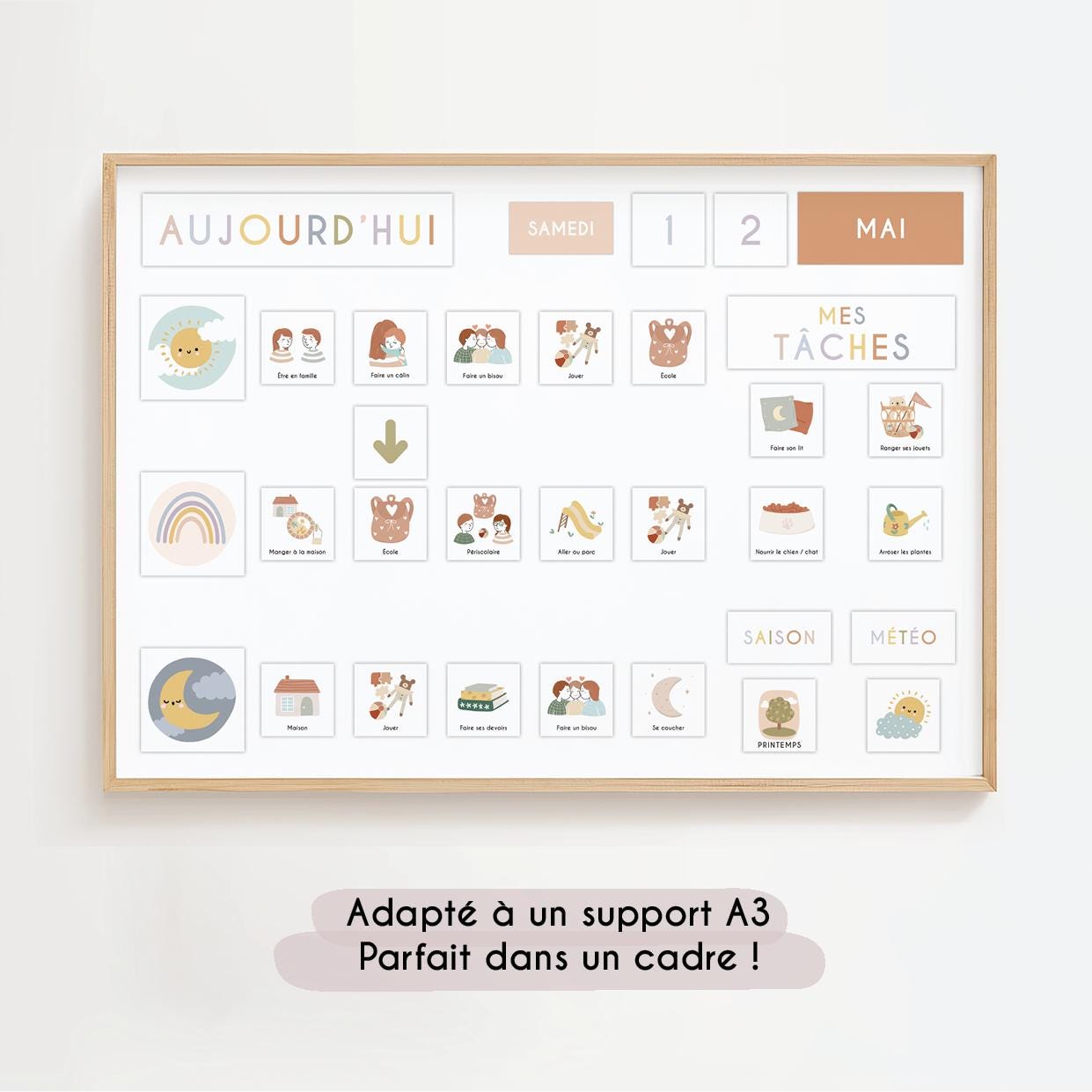 Custom Kids Planner Printable | Weekly Chart, Routine & Chores Pack ...