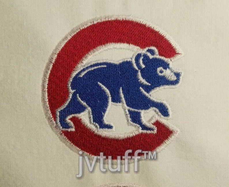 MLB Chicago Cubs Walking Cubbie Bear Patch Iron on / Sew on Etsy
