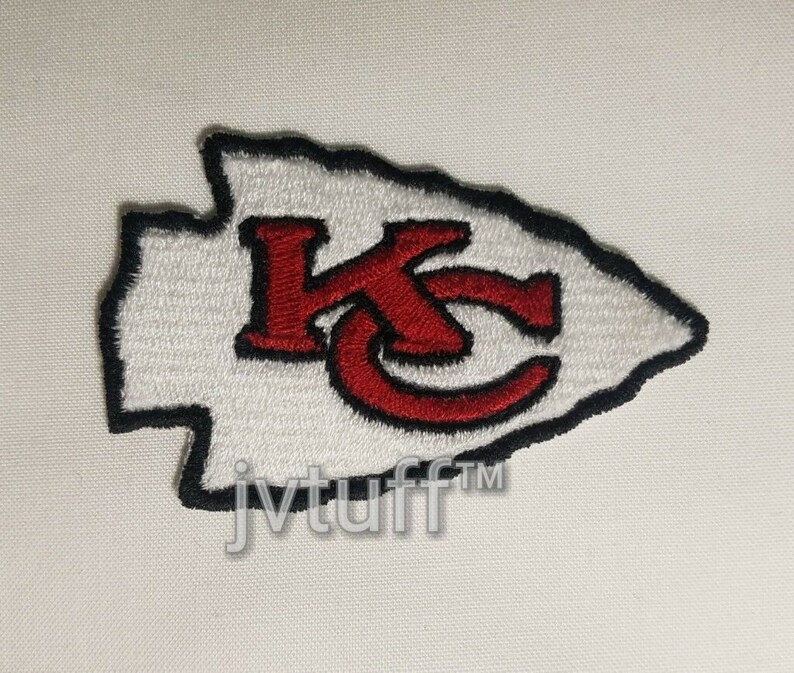 NFL KC Kansas City Chiefs Iron / Sew on Embroidered Patch Logo - Etsy