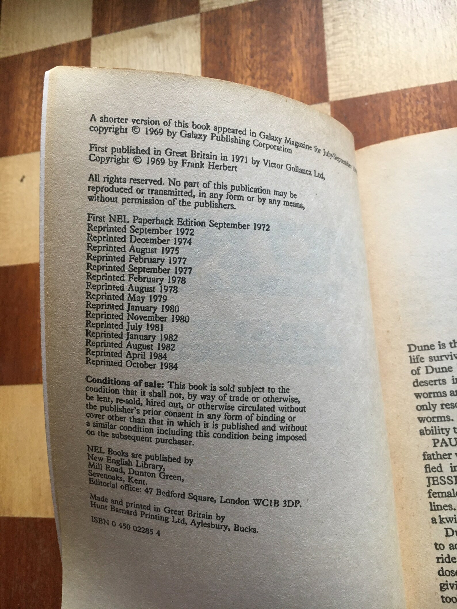 Dune Messiah Book By Frank Herbert New English Library 1984 Etsy