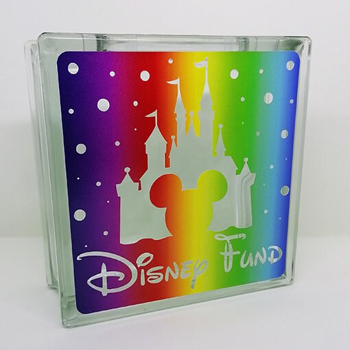 Glass Rainbow 'disney Fund' Money Box Small Can Be Etsy Denmark