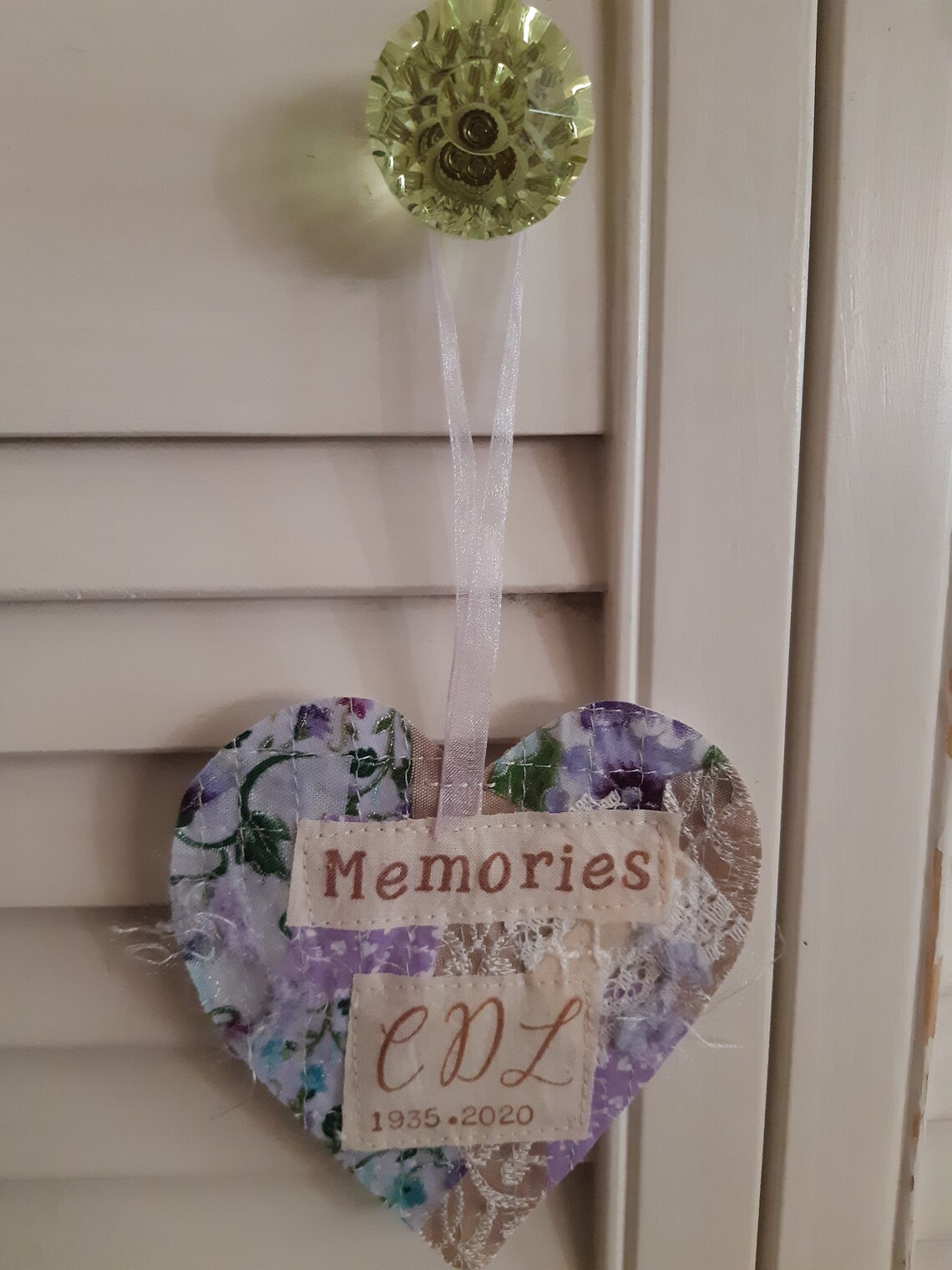 SympathyMemorialTribute Add A Keepsake Heart To A Greeting Etsy
