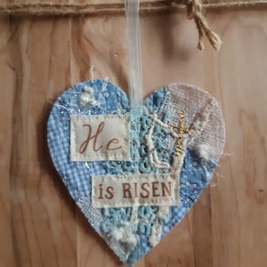 Easter/Celebrate Spring/Add a Keepsake Heart to a Greeting Card you send  - "HE IS RISEN"