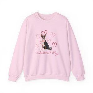 Basenji Dog Valentines Day Unisex Heavy Blend Crewneck Sweatshirt