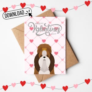 Carte de voeux imprimable numérique 5 x 7 pour chien Shih Tzu, maman Shih Tzu, cadeau Shih Tzu, amant de Shih Tzu