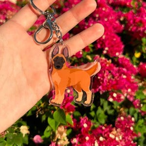 Belgian Malinois Dog 2.5in Acrylic Keychain