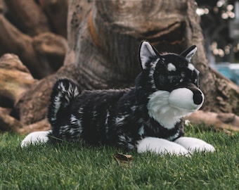 Swedish Elkhound Dog Plush 22in by Prime Shiba ESSA support comfort stuffed animal