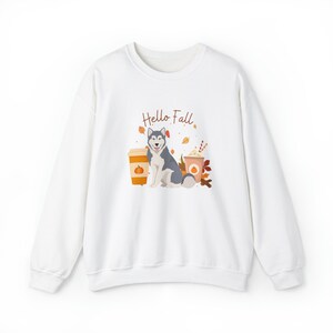 Canadian Inuit Dog Fall Halloween Unisex Heavy Blend Crewneck Sweatshirt