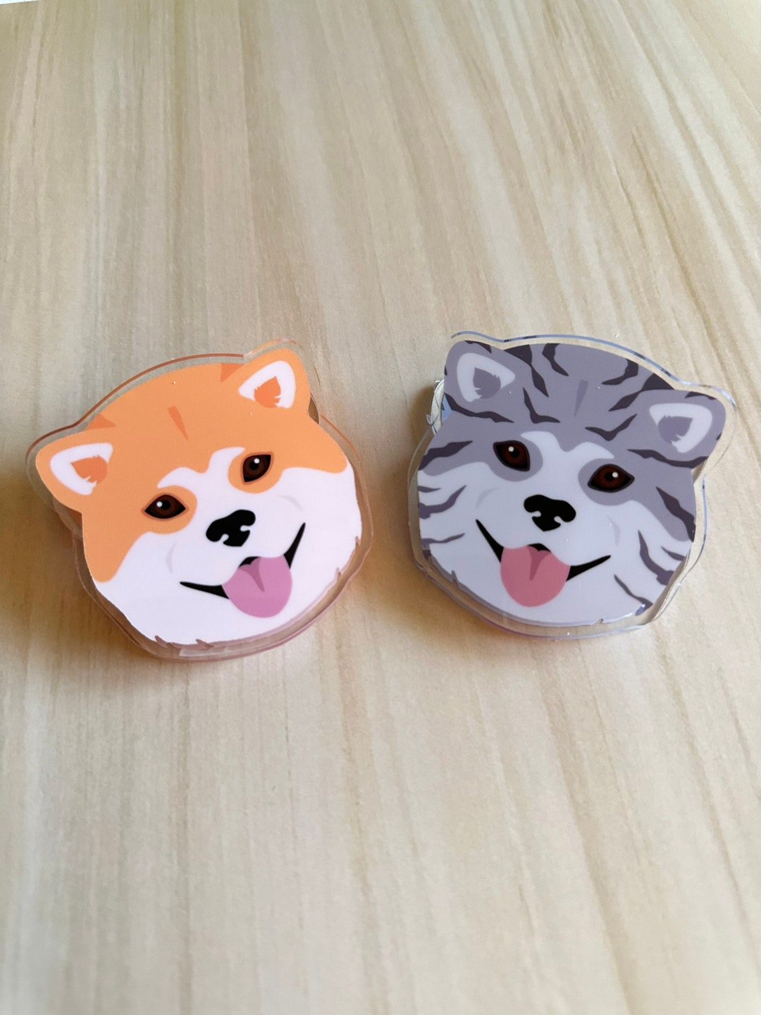 Japanese Akita Dog Chip Clips Etsy