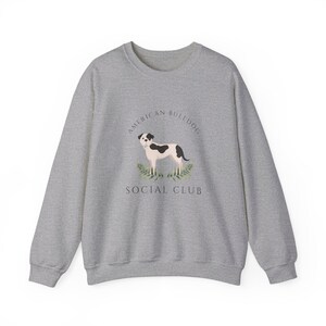 American Bulldog Dog Social Club Unisex Heavy Blend Crewneck Sweatshirt, Dog Mom Gift