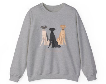 Silken Windhound Dog Unisex Heavy Blend Crewneck Sweatshirt, Silken Mom, Silken Gift, Silken Lover