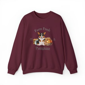 Pembroke Welsh Corgi Dog Fall Halloween Unisex Heavy Blend Crewneck Sweatshirt