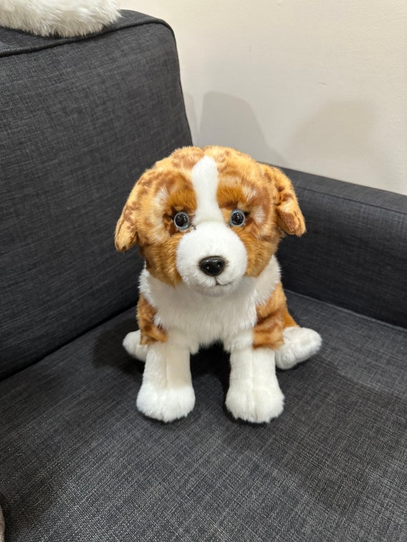 Peluche pour chien de berger australien rouge merle, 40 cm 15 po. -   France