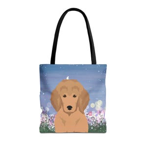 Poodle Dog Tote Bag 16x16